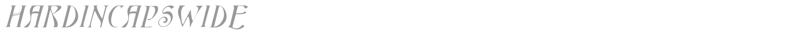 HardinCapsWide font preview